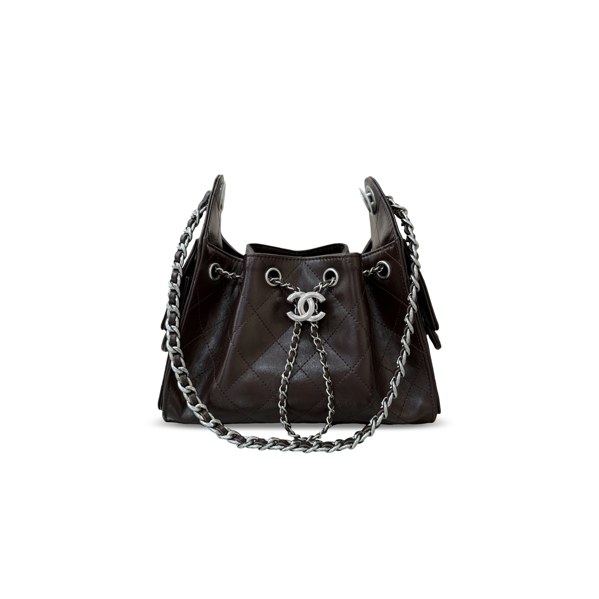 CHANEL MASTER 25 MINI HANDBAG OIL-WAXED CALFSKIN AS5631 (22*20*12.5cm)
